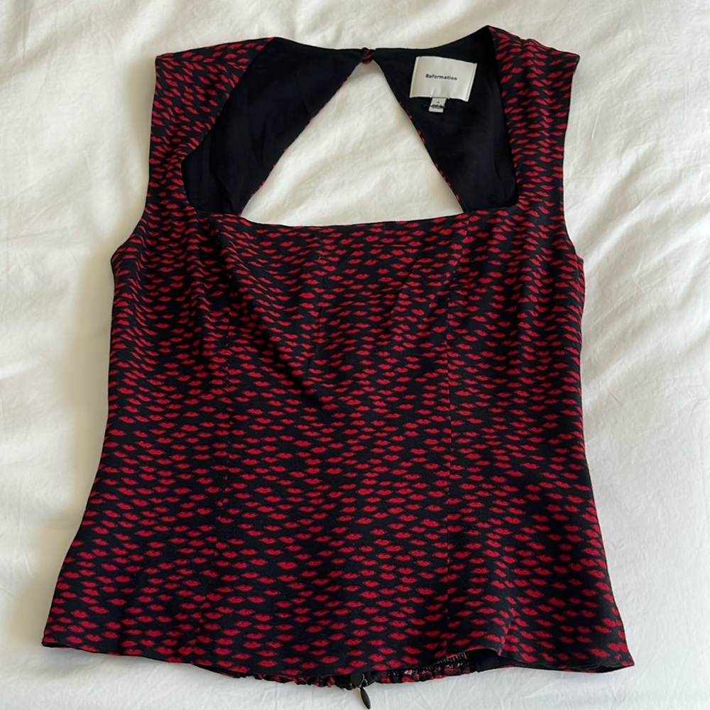 Reformation Diandra Top in French Kiss
